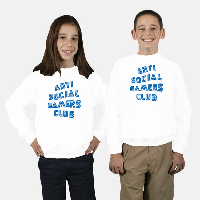 Antisocial Gamer-Youth-Crew Neck-Sweatshirt-Rogelio