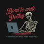 Born To Write Poetry-Unisex-Basic-Tee-gorillafamstudio