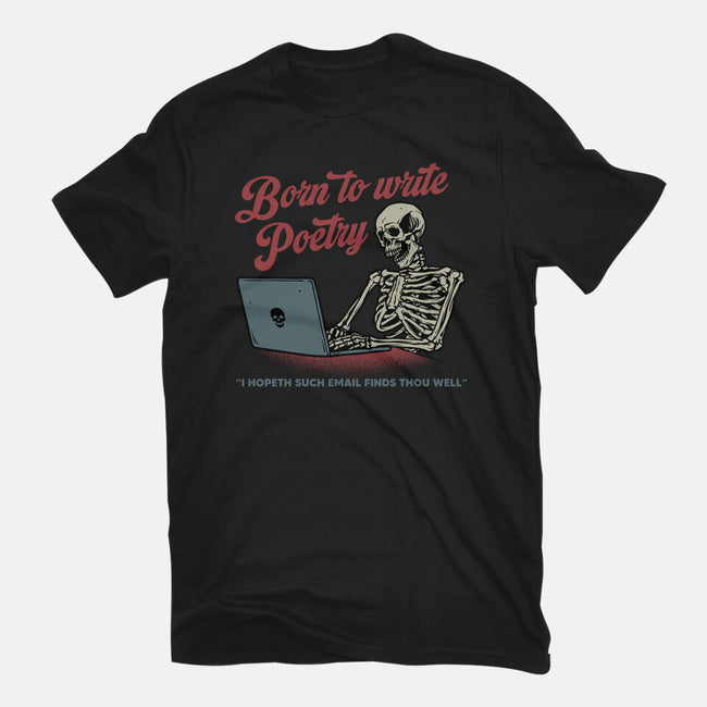 Born To Write Poetry-Mens-Heavyweight-Tee-gorillafamstudio