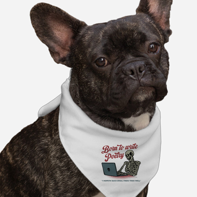 Born To Write Poetry-Dog-Bandana-Pet Collar-gorillafamstudio