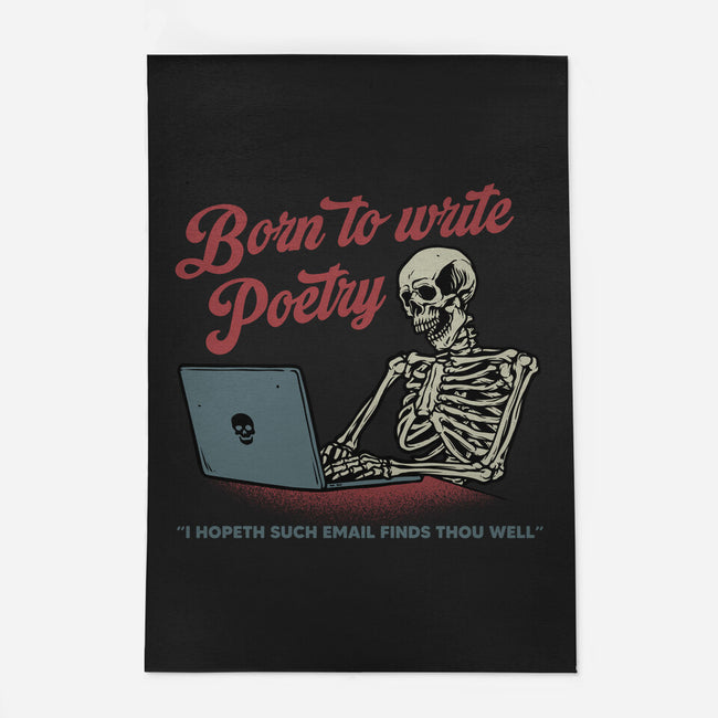 Born To Write Poetry-None-Outdoor-Rug-gorillafamstudio