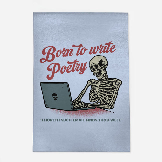 Born To Write Poetry-None-Outdoor-Rug-gorillafamstudio