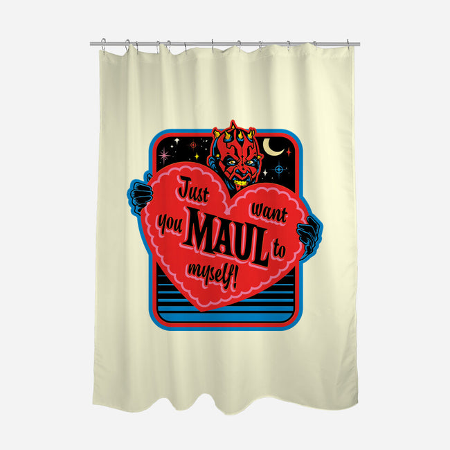 Maul To Myself-None-Polyester-Shower Curtain-Wheels