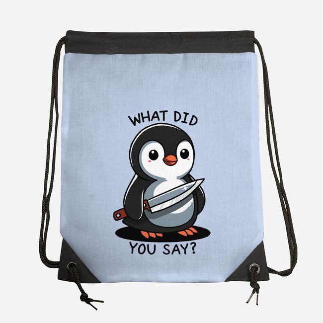 What Did You Say-None-Drawstring-Bag-fanfreak1