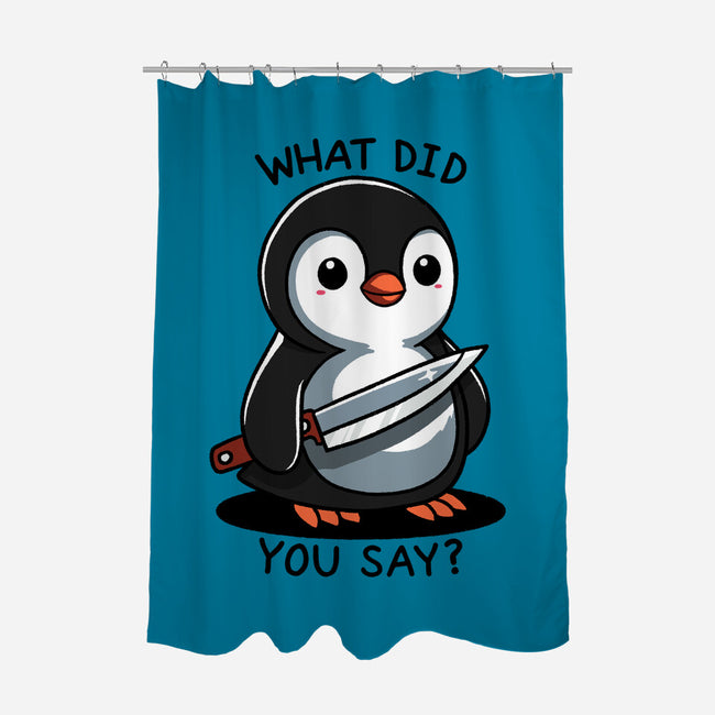 What Did You Say-None-Polyester-Shower Curtain-fanfreak1