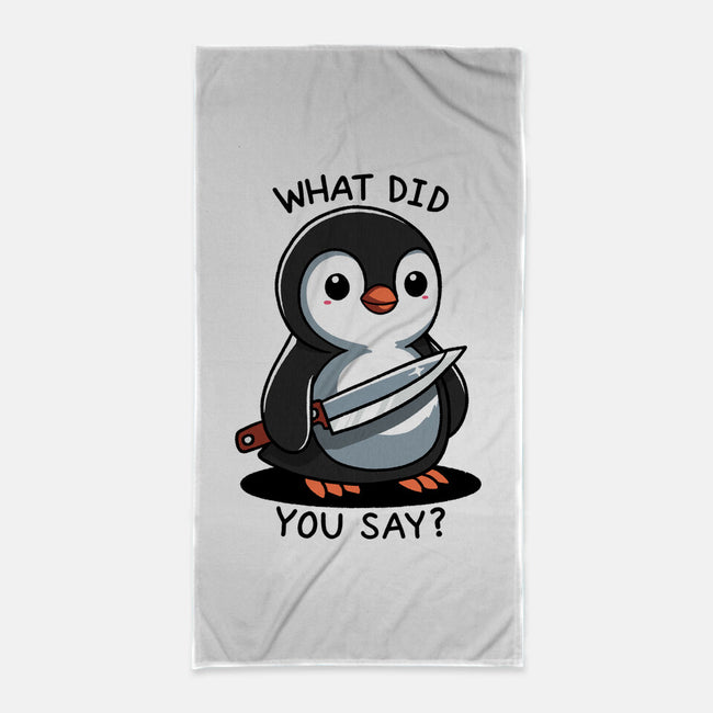 What Did You Say-None-Beach-Towel-fanfreak1