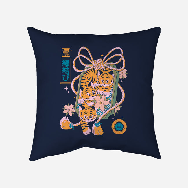 Omamori Tigers-None-Non-Removable Cover w Insert-Throw Pillow-Eoli Studio