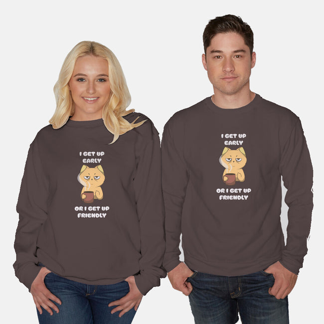 Early Or Friendly-Unisex-Crew Neck-Sweatshirt-Claudia