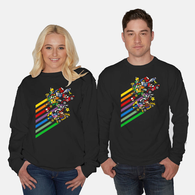 Karting Chaos-Unisex-Crew Neck-Sweatshirt-drbutler