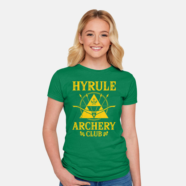 Hyrule Archery Club-Womens-Fitted-Tee-drbutler