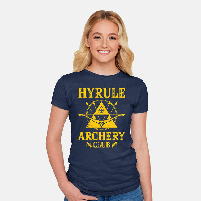 Hyrule Archery Club-Womens-Fitted-Tee-drbutler