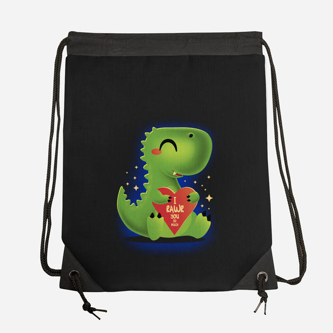 I Rawr You So Much-None-Drawstring-Bag-erion_designs