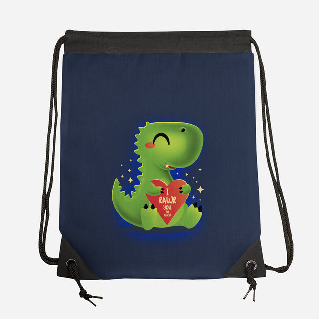 I Rawr You So Much-None-Drawstring-Bag-erion_designs