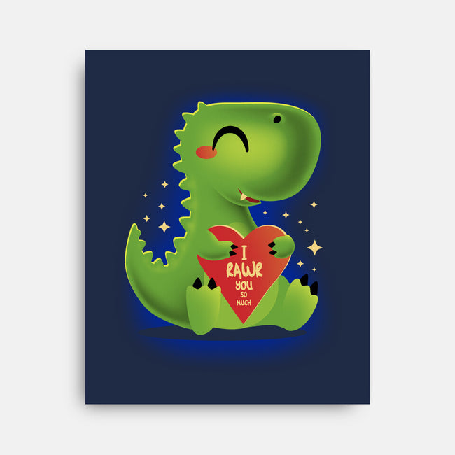 I Rawr You So Much-None-Stretched-Canvas-erion_designs