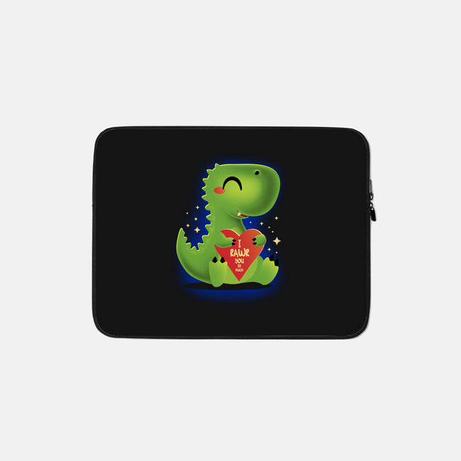 I Rawr You So Much-None-Zippered-Laptop Sleeve-erion_designs