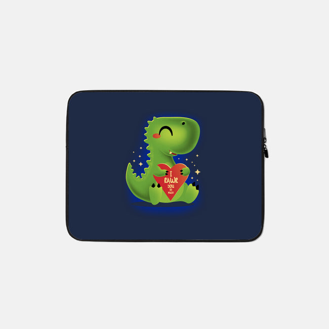 I Rawr You So Much-None-Zippered-Laptop Sleeve-erion_designs
