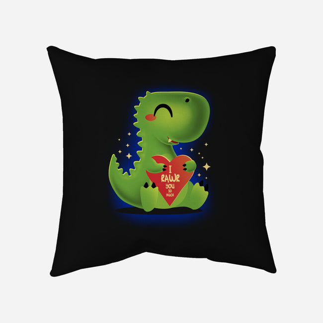 I Rawr You So Much-None-Removable Cover-Throw Pillow-erion_designs