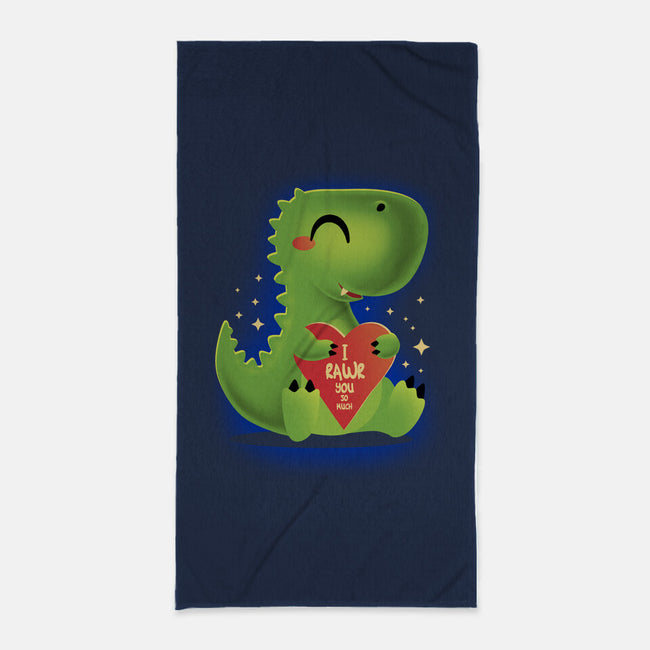 I Rawr You So Much-None-Beach-Towel-erion_designs