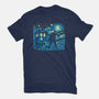 Tenth Doctor Dreams Of Time And Space-Womens-Fitted-Tee-DrMonekers