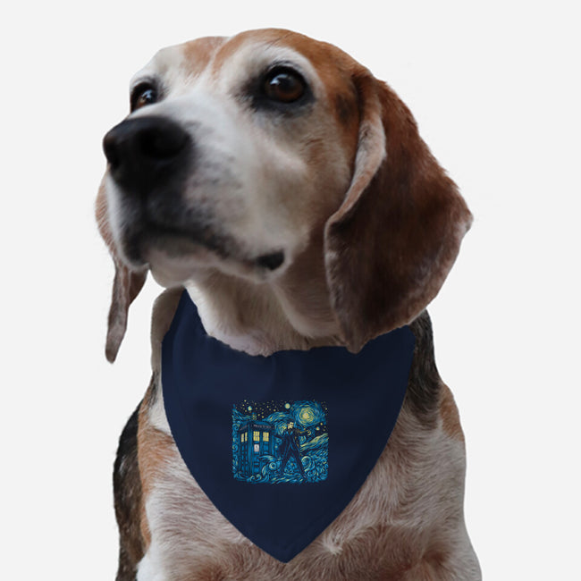 Tenth Doctor Dreams Of Time And Space-Dog-Adjustable-Pet Collar-DrMonekers