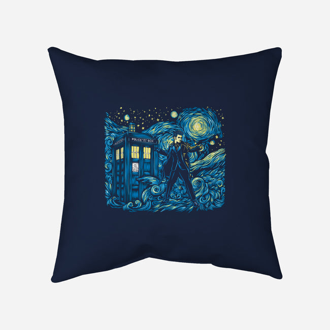 Tenth Doctor Dreams Of Time And Space-None-Removable Cover-Throw Pillow-DrMonekers