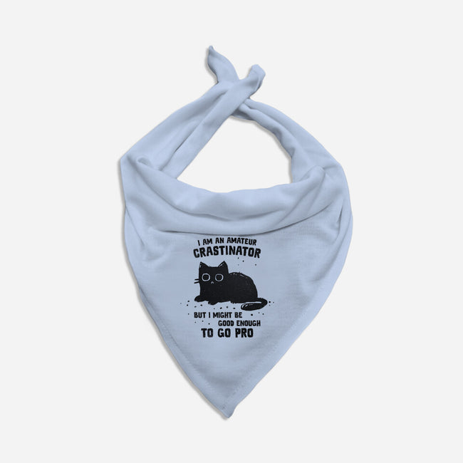 Amateur Crastinator-Cat-Bandana-Pet Collar-kg07