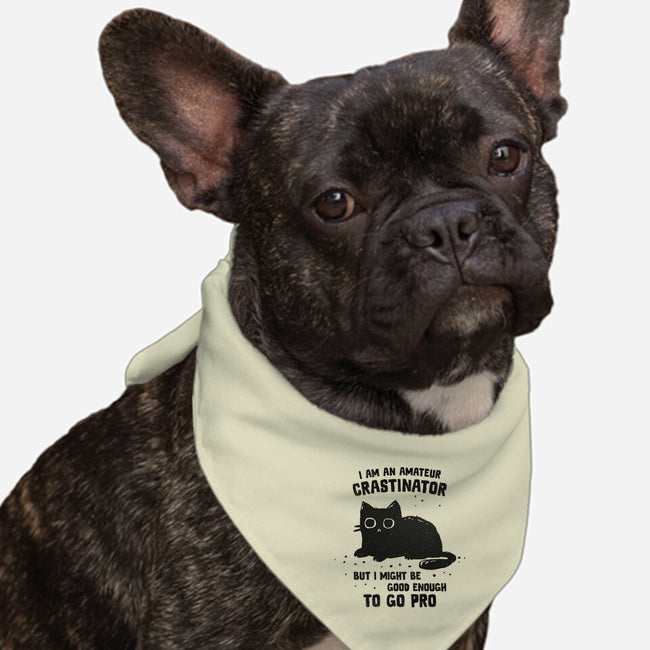 Amateur Crastinator-Dog-Bandana-Pet Collar-kg07