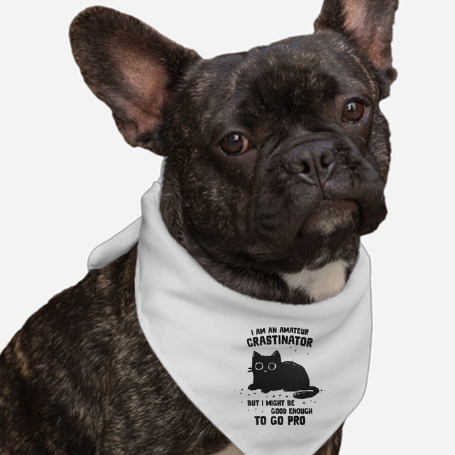 Amateur Crastinator-Dog-Bandana-Pet Collar-kg07