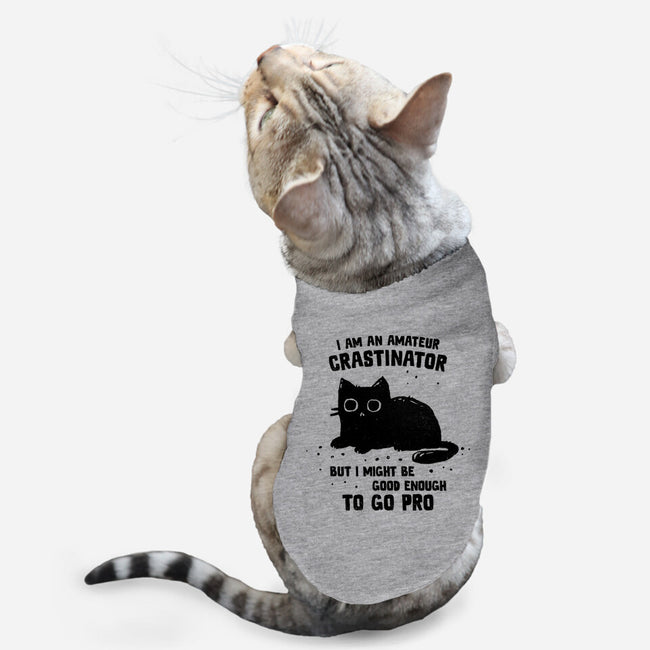 Amateur Crastinator-Cat-Basic-Pet Tank-kg07