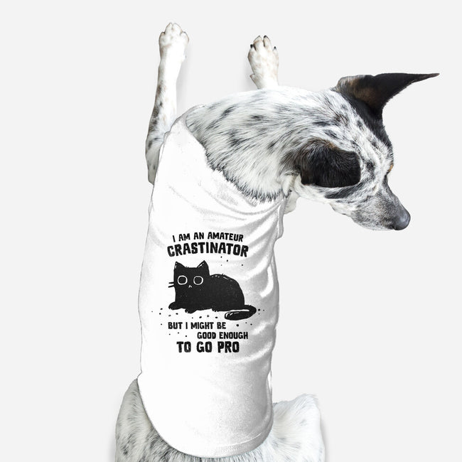 Amateur Crastinator-Dog-Basic-Pet Tank-kg07