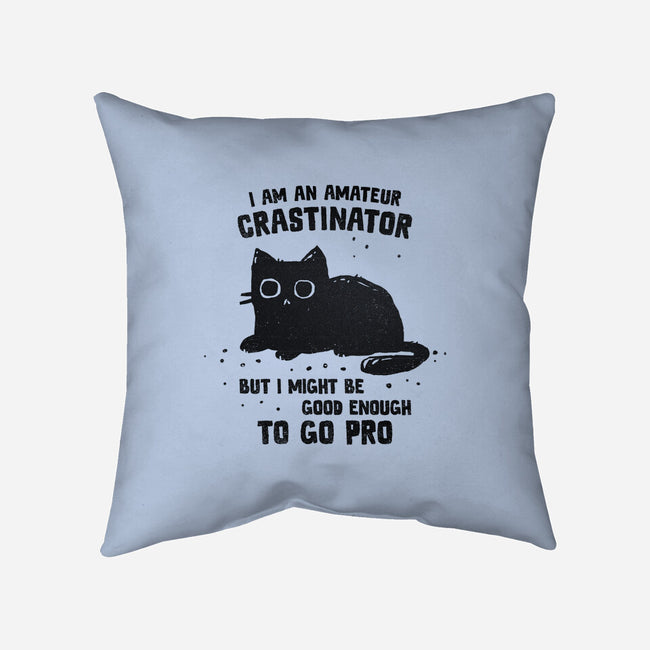 Amateur Crastinator-None-Removable Cover-Throw Pillow-kg07