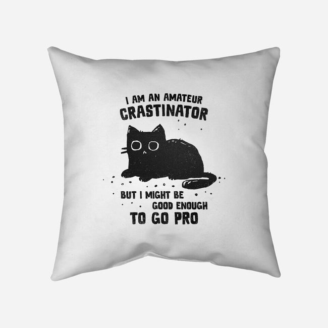 Amateur Crastinator-None-Removable Cover-Throw Pillow-kg07