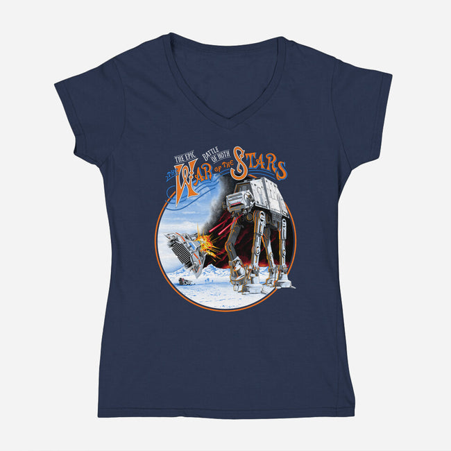 War Of The Stars-Womens-V-Neck-Tee-CappO