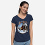 War Of The Stars-Womens-V-Neck-Tee-CappO