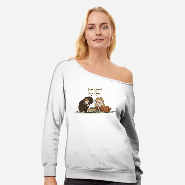 The Lovers Song-Womens-Off Shoulder-Sweatshirt-retrodivision