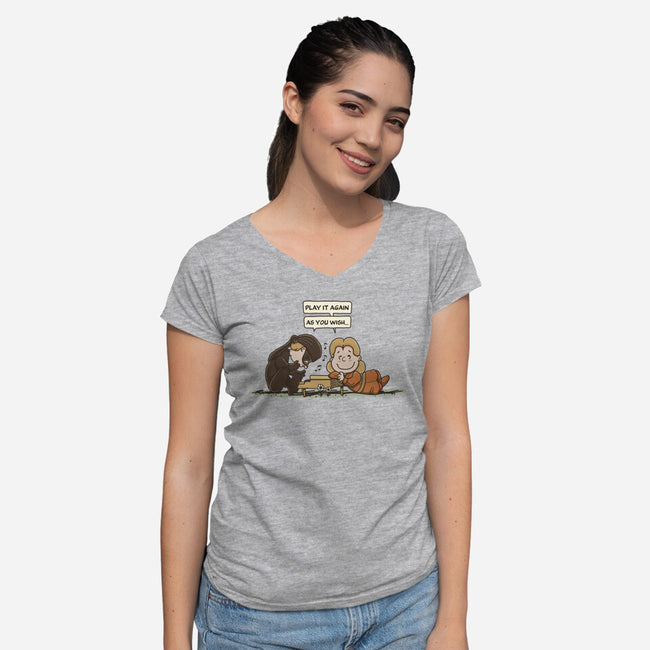 The Lovers Song-Womens-V-Neck-Tee-retrodivision