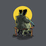 Monster And Bride Gazing At The Moon-Mens-Heavyweight-Tee-zascanauta