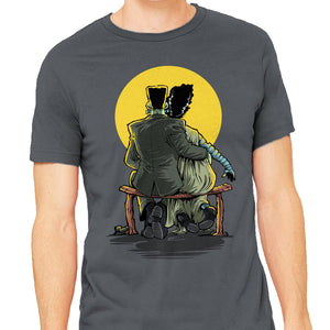 Monster And Bride Gazing At The Moon