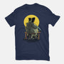 Monster And Bride Gazing At The Moon-Mens-Heavyweight-Tee-zascanauta