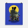 Monster And Bride Gazing At The Moon-None-Matte-Poster-zascanauta