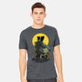 Monster And Bride Gazing At The Moon-Mens-Heavyweight-Tee-zascanauta