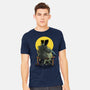 Monster And Bride Gazing At The Moon-Mens-Heavyweight-Tee-zascanauta