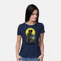 Monster And Bride Gazing At The Moon-Womens-Basic-Tee-zascanauta