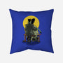 Monster And Bride Gazing At The Moon-None-Removable Cover-Throw Pillow-zascanauta