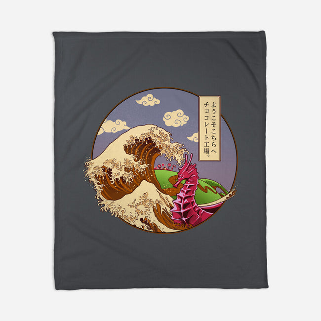 The Great Wave Of Chocolate-None-Fleece-Blanket-daobiwan