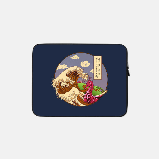 The Great Wave Of Chocolate-None-Zippered-Laptop Sleeve-daobiwan