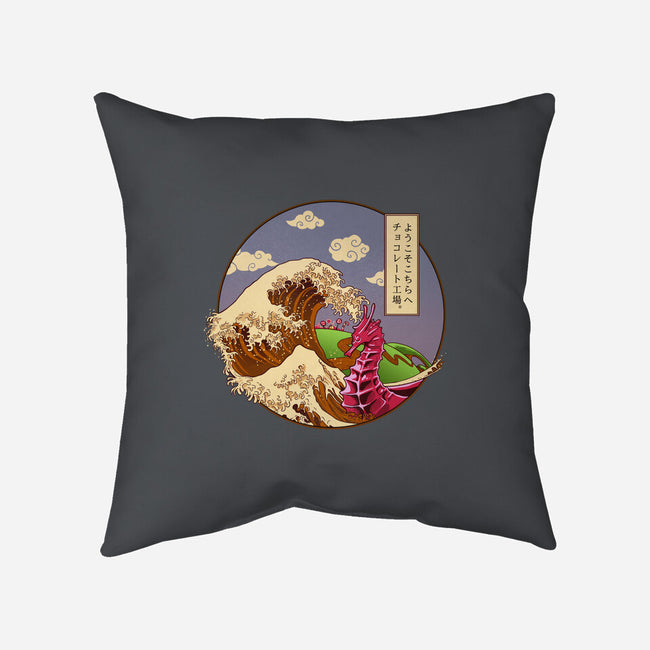 The Great Wave Of Chocolate-None-Removable Cover-Throw Pillow-daobiwan