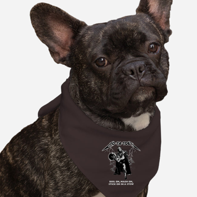 Taters-Dog-Bandana-Pet Collar-rocketman_art