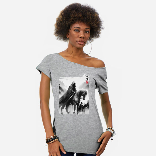 The Black Riders Journey-Womens-Off Shoulder-Tee-DrMonekers