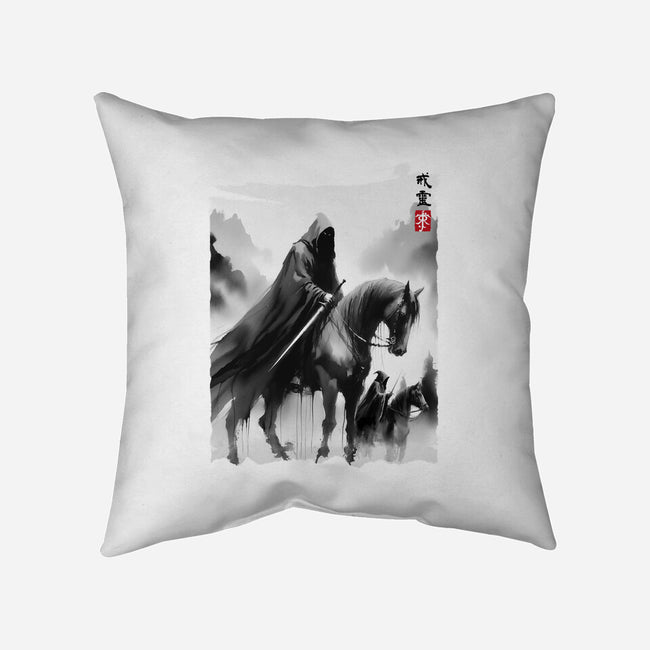 The Black Riders Journey-None-Removable Cover-Throw Pillow-DrMonekers